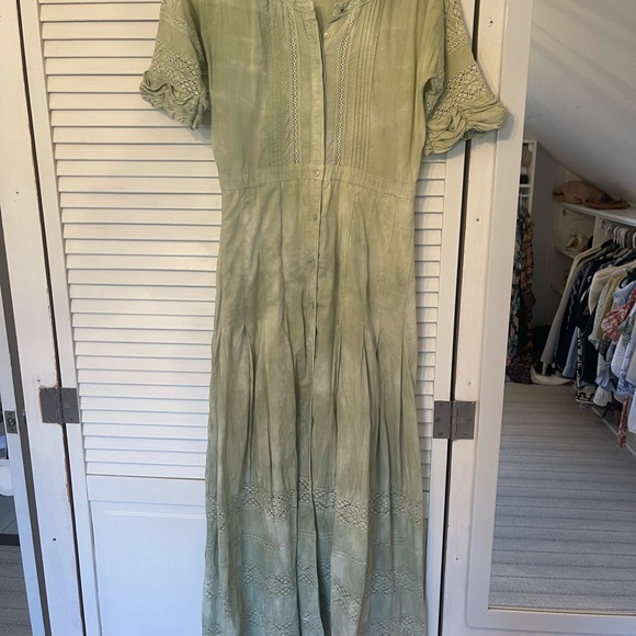Loveshackfancy Edie Dress - green - size S EUC - Picture 2 of 4